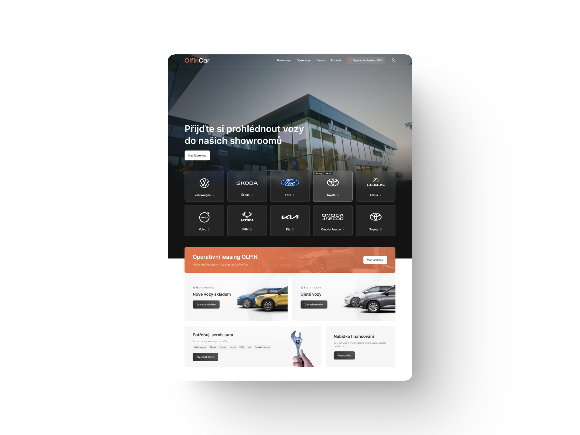 Olfin Car dashboard